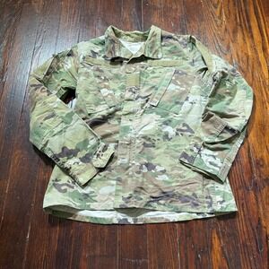 US Army Female OCP Combat Uniform Coat Womens 33 Long Camo Military **READ**